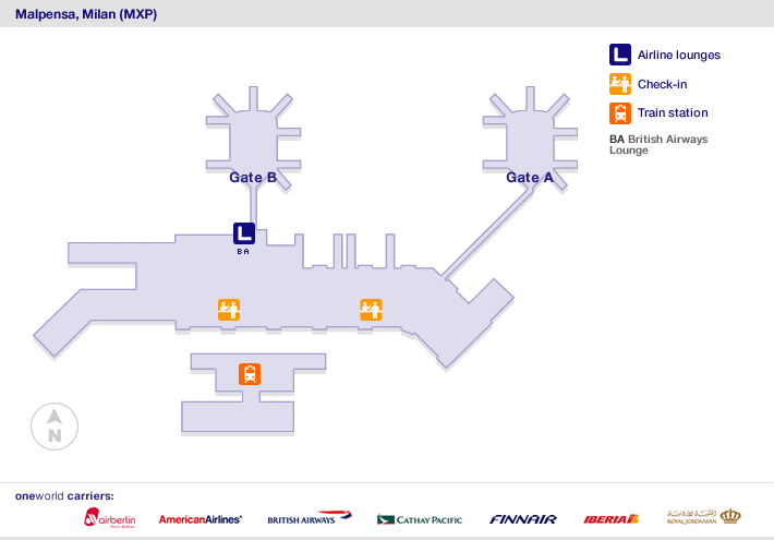 Malpensa Airport Map 